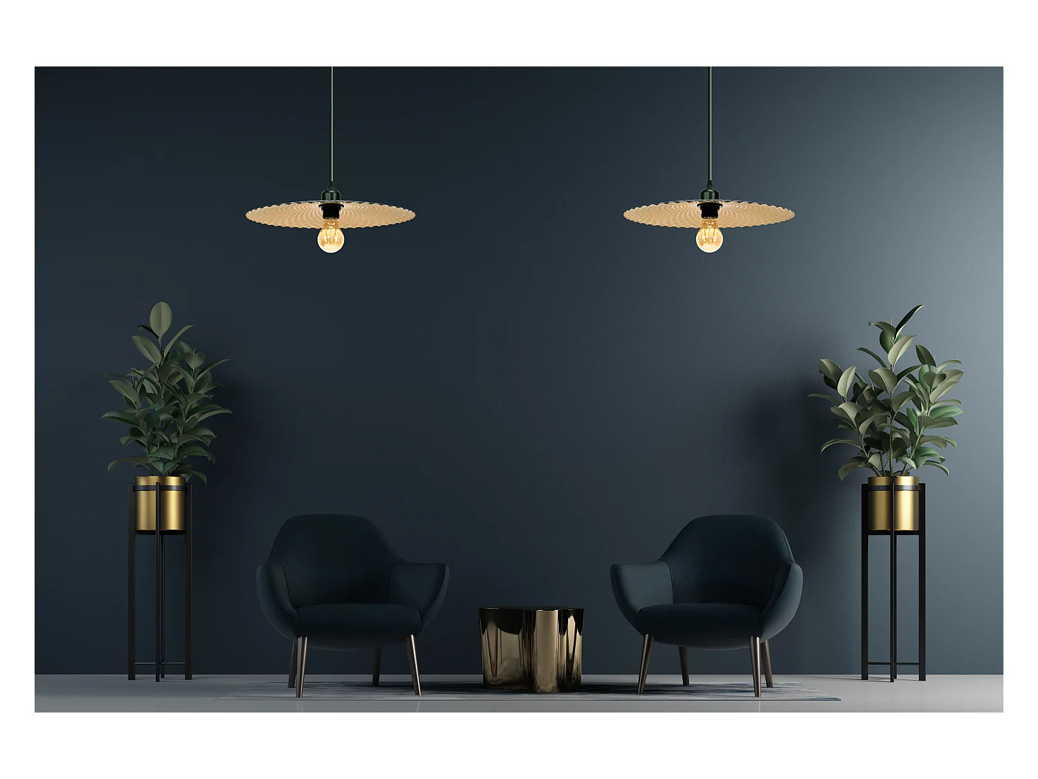 Lampada Toolight App1290-1Cp Brush Gold