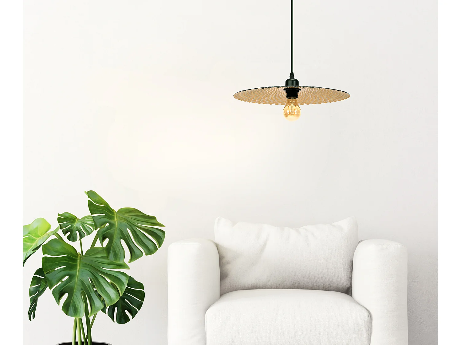 Lampe Suspendue Toolight App1290-1Cp Brush Gold