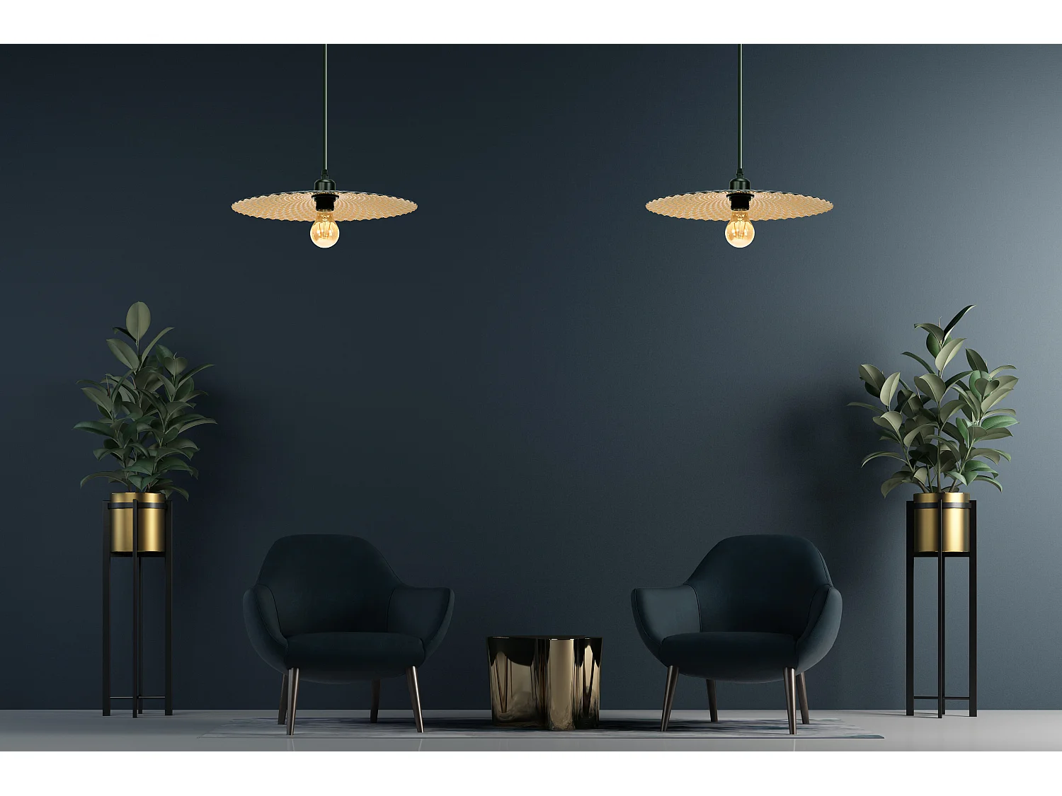 Lampe Suspendue Toolight App1290-1Cp Brush Gold