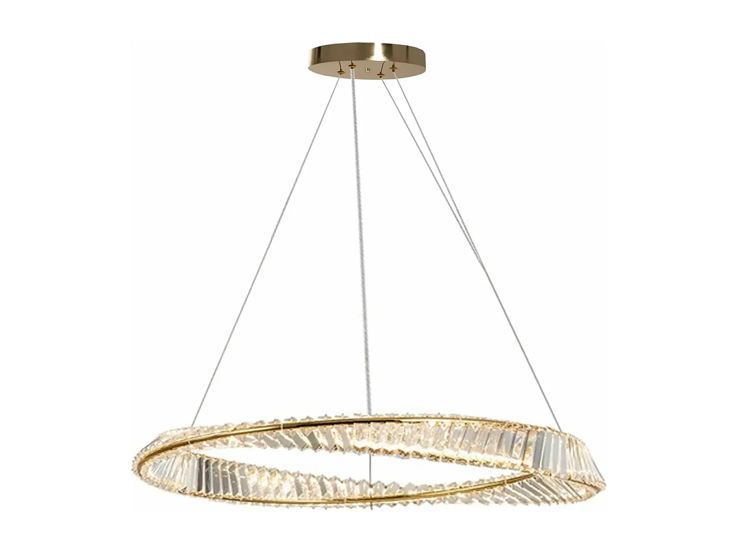 Lampada Toolight App1202-Cp Cristal 80Cm Gold