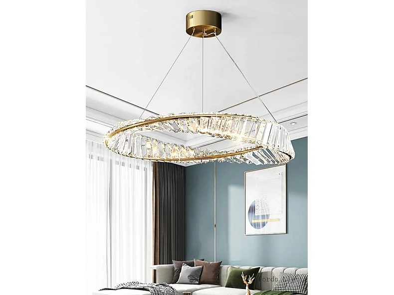 Lampada Toolight App1202-Cp Cristal 80Cm Gold