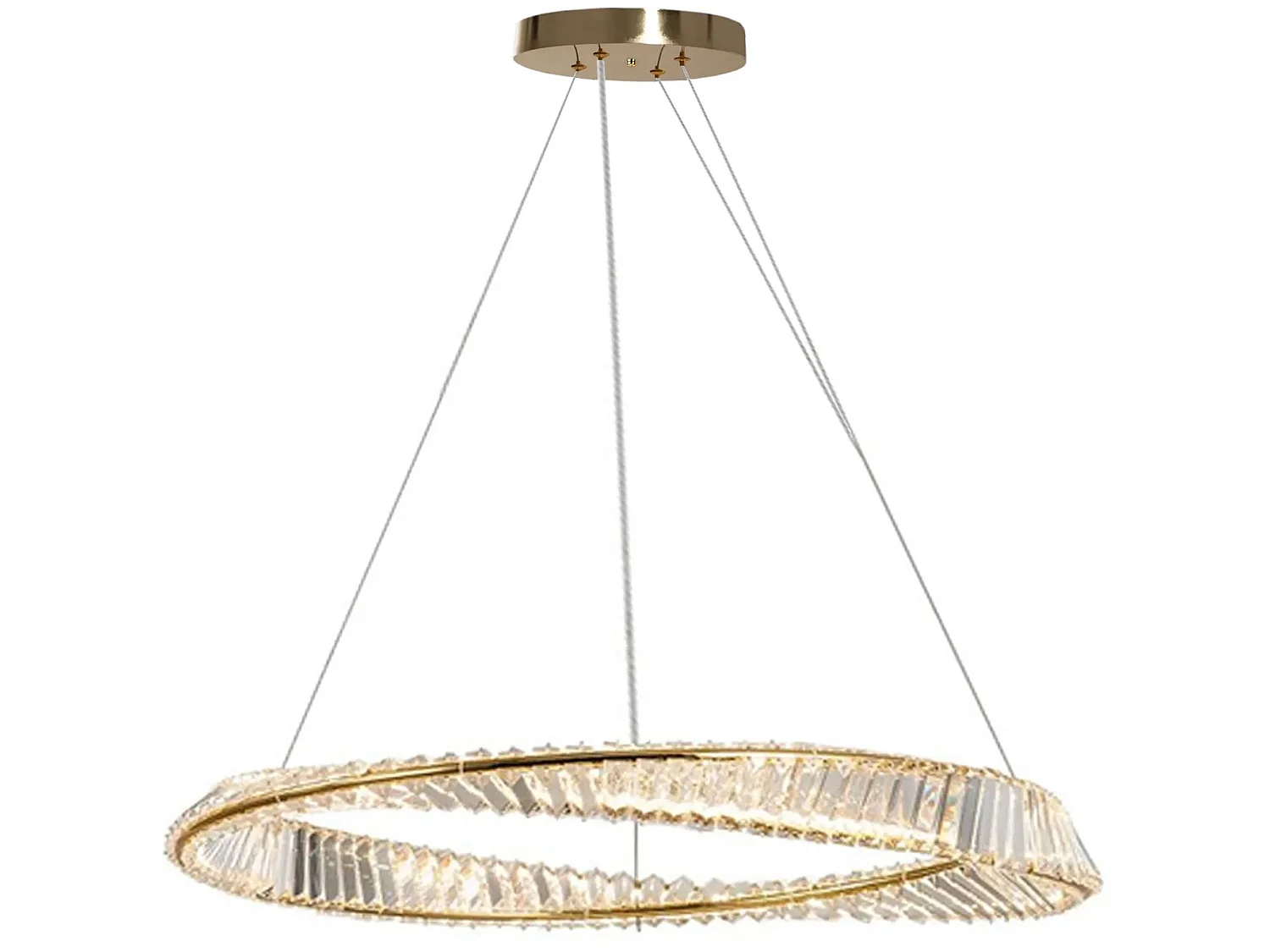 Lampada Toolight App1202-Cp Cristal 80Cm Gold