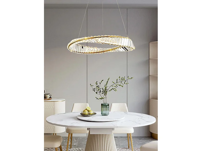 Lampada Toolight App1202-Cp Cristal 80Cm Gold