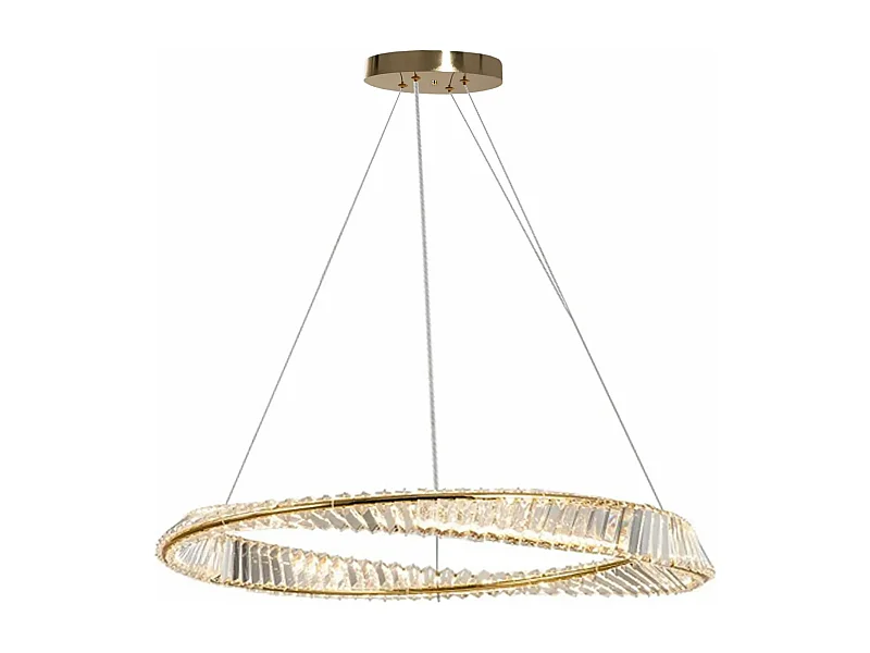 Lampada Toolight App1202-Cp Cristal 80Cm Gold