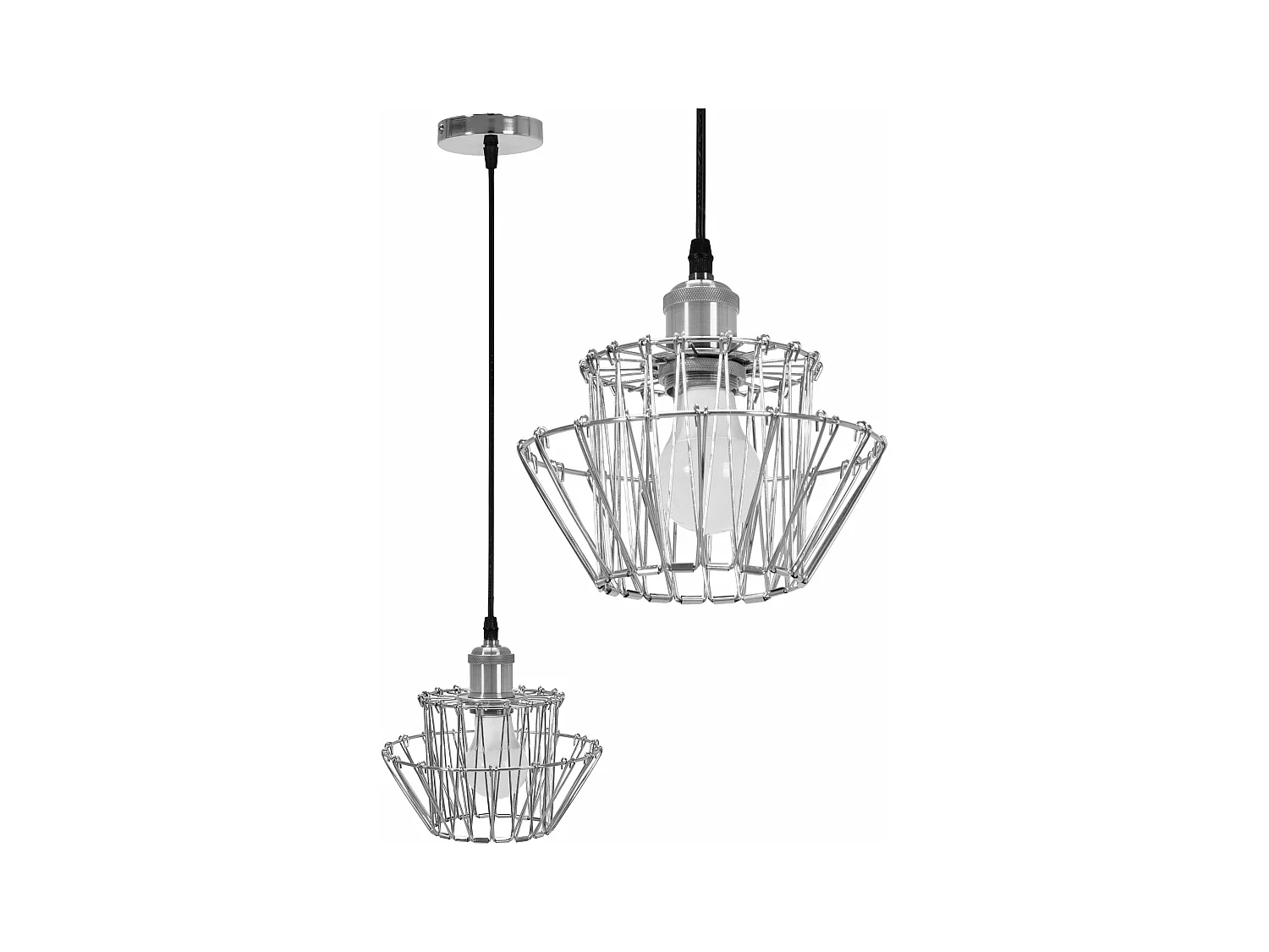 Hängelampe Toolight App943-1Cp Set 36Cm Chrome