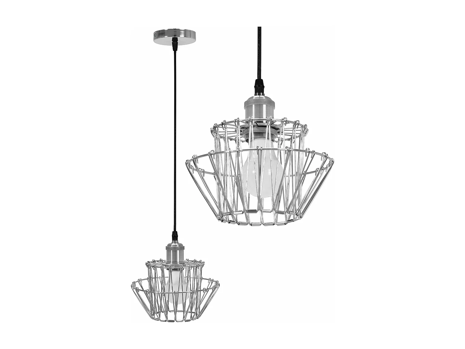 Lampe Suspendue Toolight App943-1Cp Set 36Cm Chrome