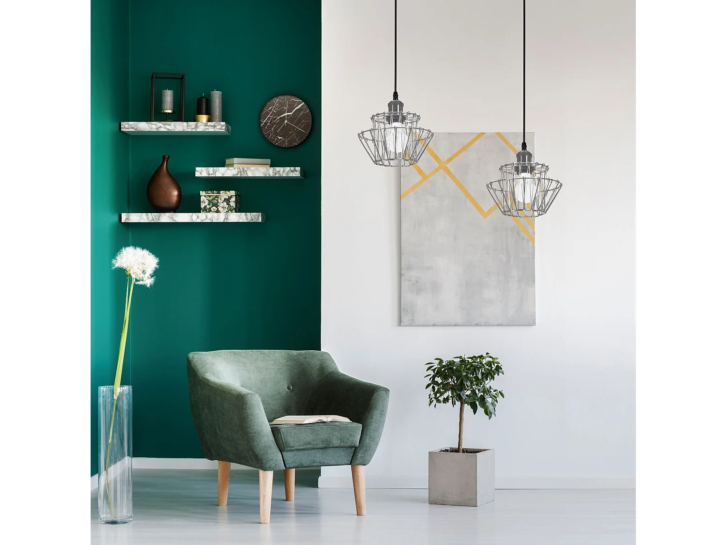 Lampe Suspendue Toolight App943-1Cp Set 36Cm Chrome