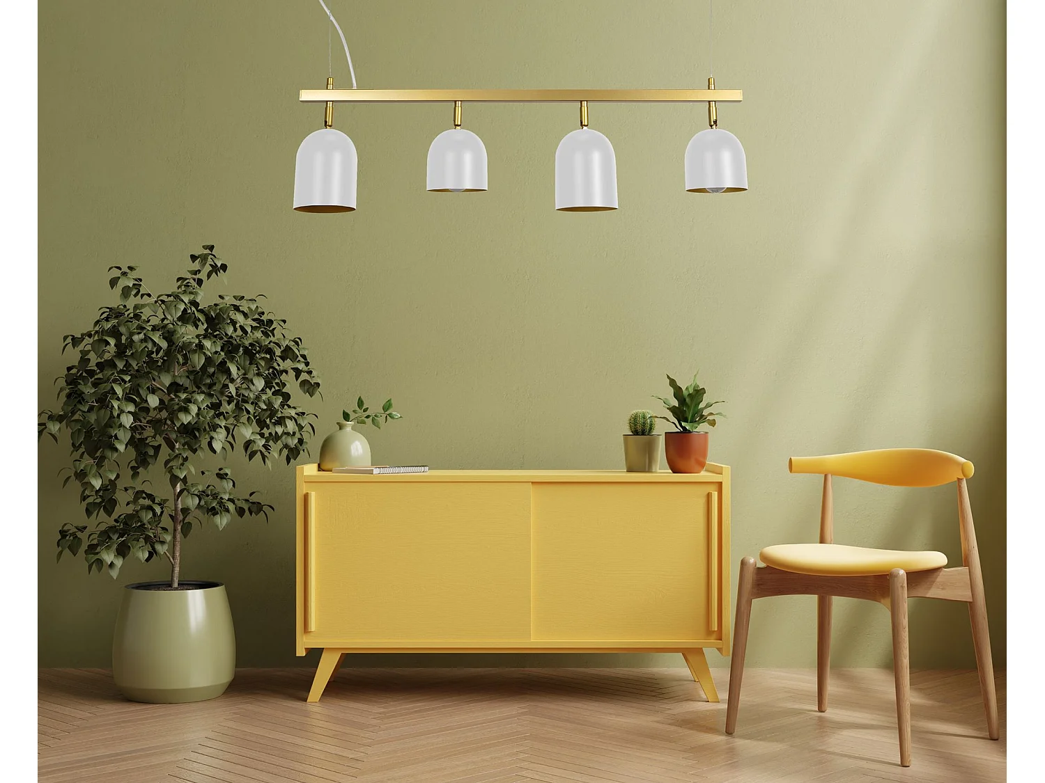 Lampe Suspendue Toolight App1030-4Cp White