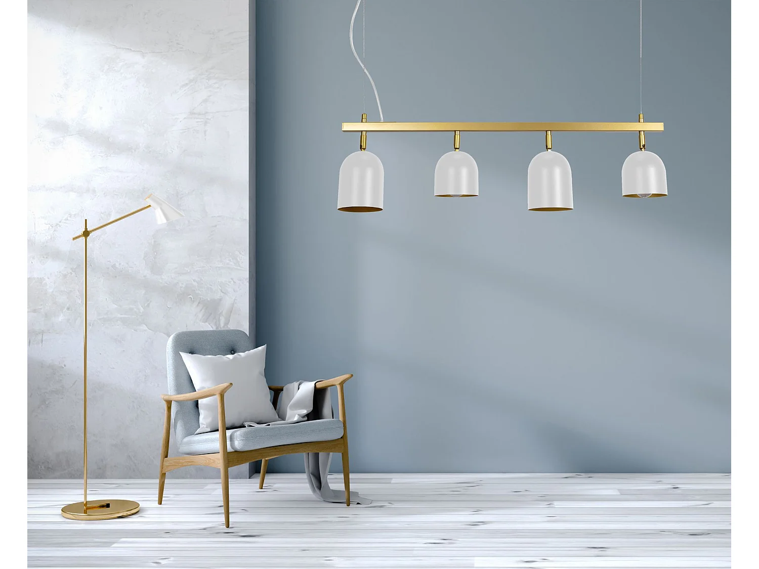 Lampe Suspendue Toolight App1030-4Cp White