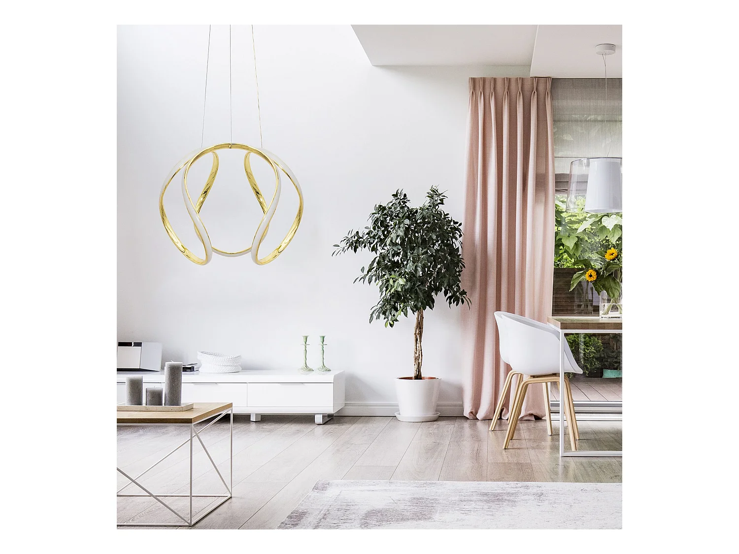 Lampe Suspendue Toolight App386-Cp Gold