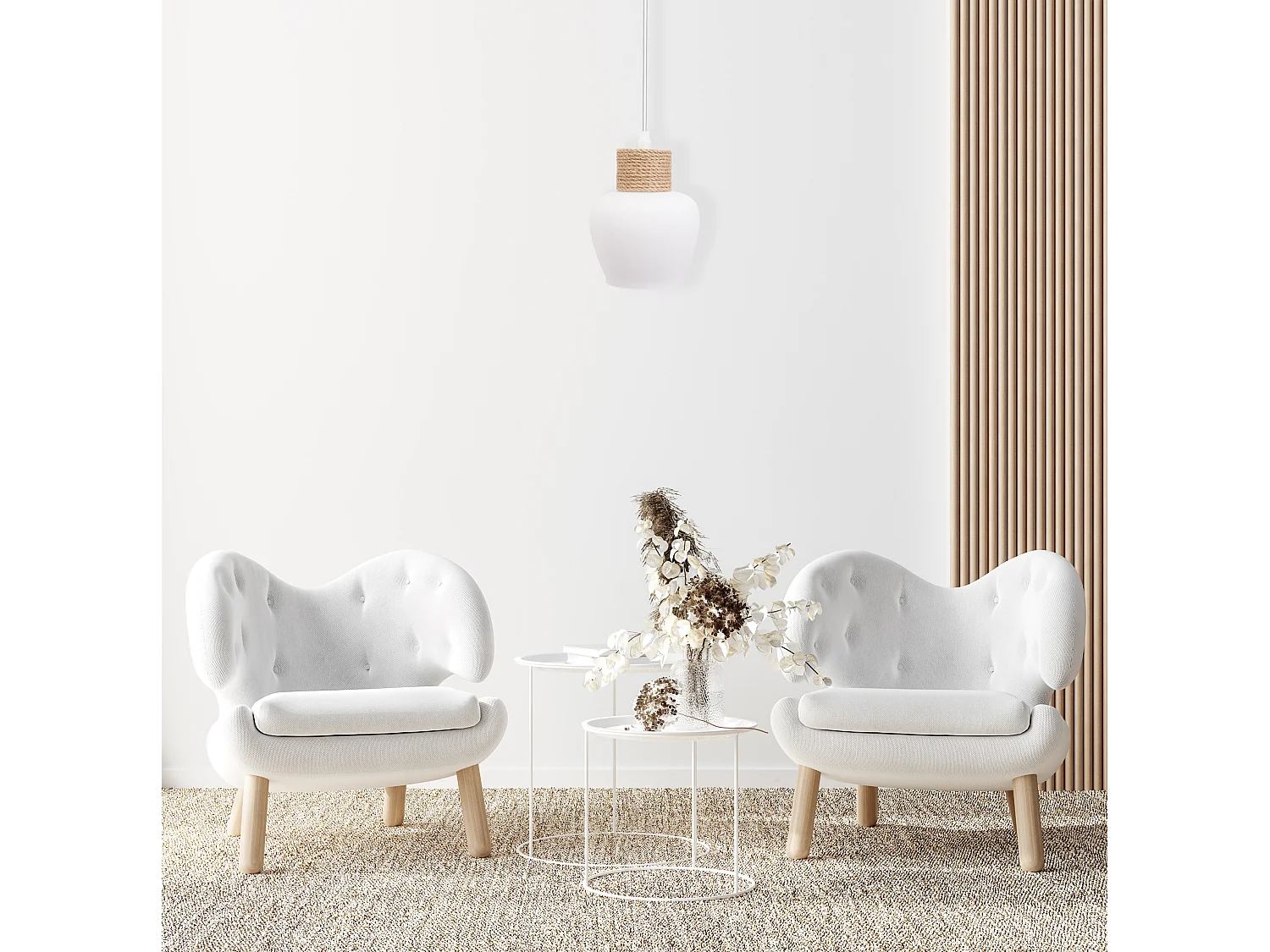 Lampada Toolight App1591-1Cp Boho White Beige