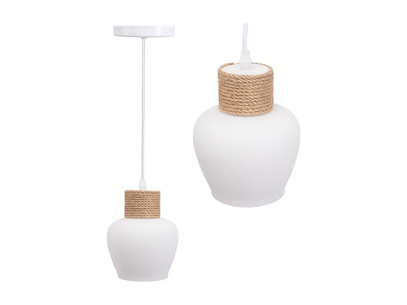 Lámpara Toolight App1591-1Cp Boho White Beige