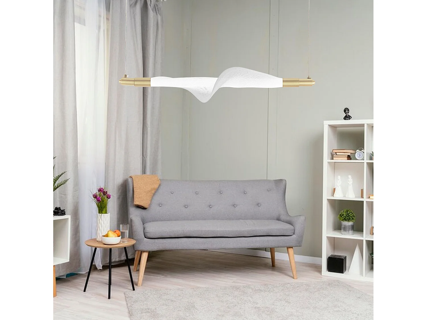 Lampe Suspendue Toolight Led G011-Cp Line White Gold