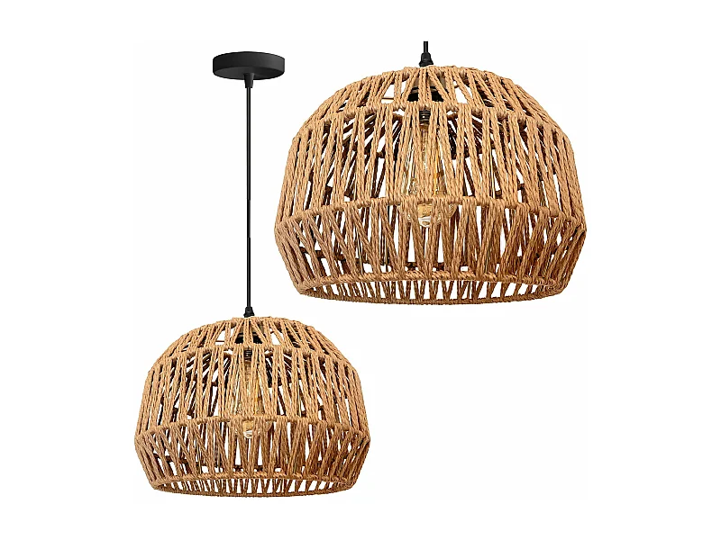 Candeeiro Suspenso Toolight App1291-1Cp Boho Beige