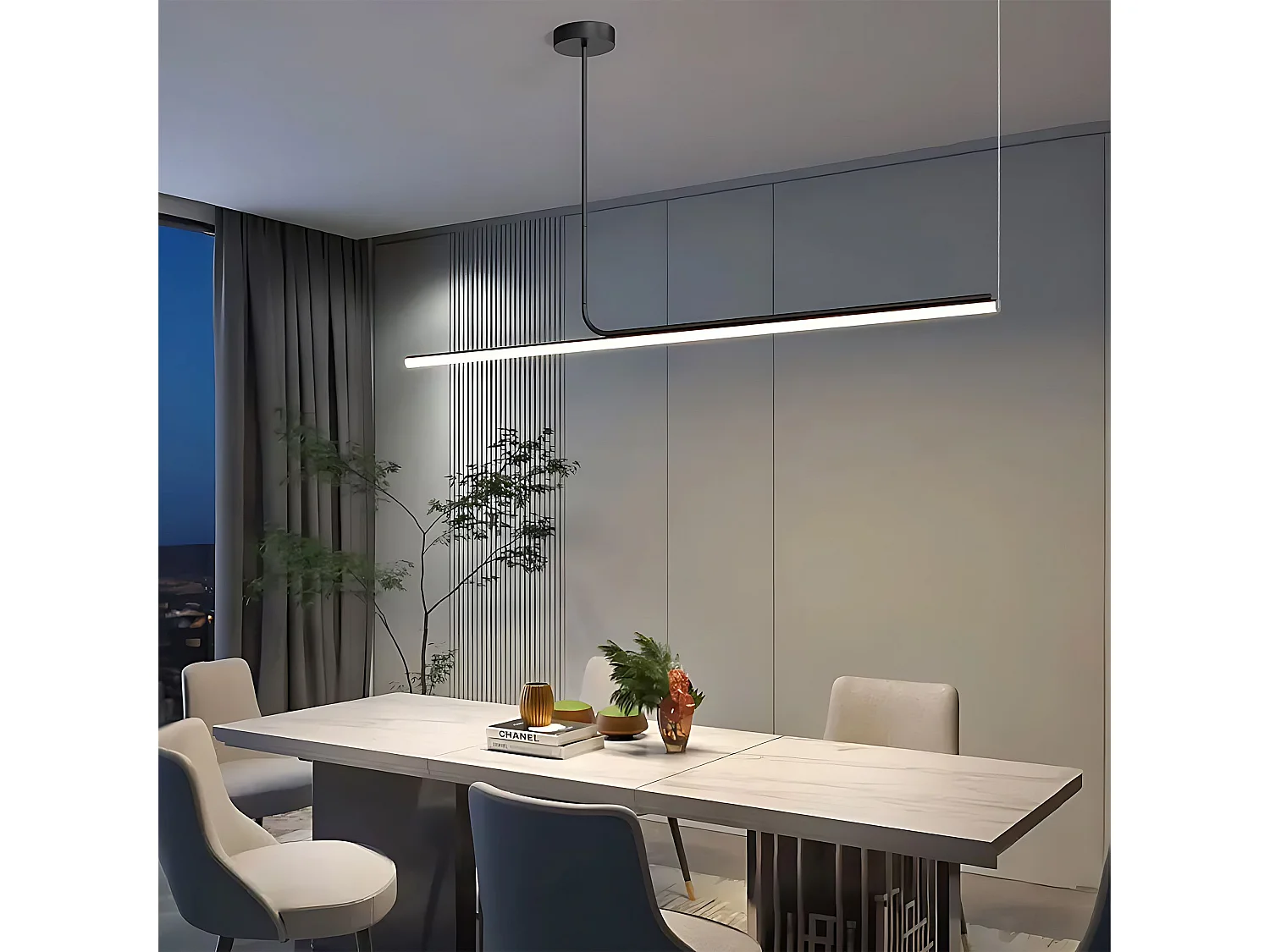 Hanglamp Toolight Led App1660-Cp 140Cm Black