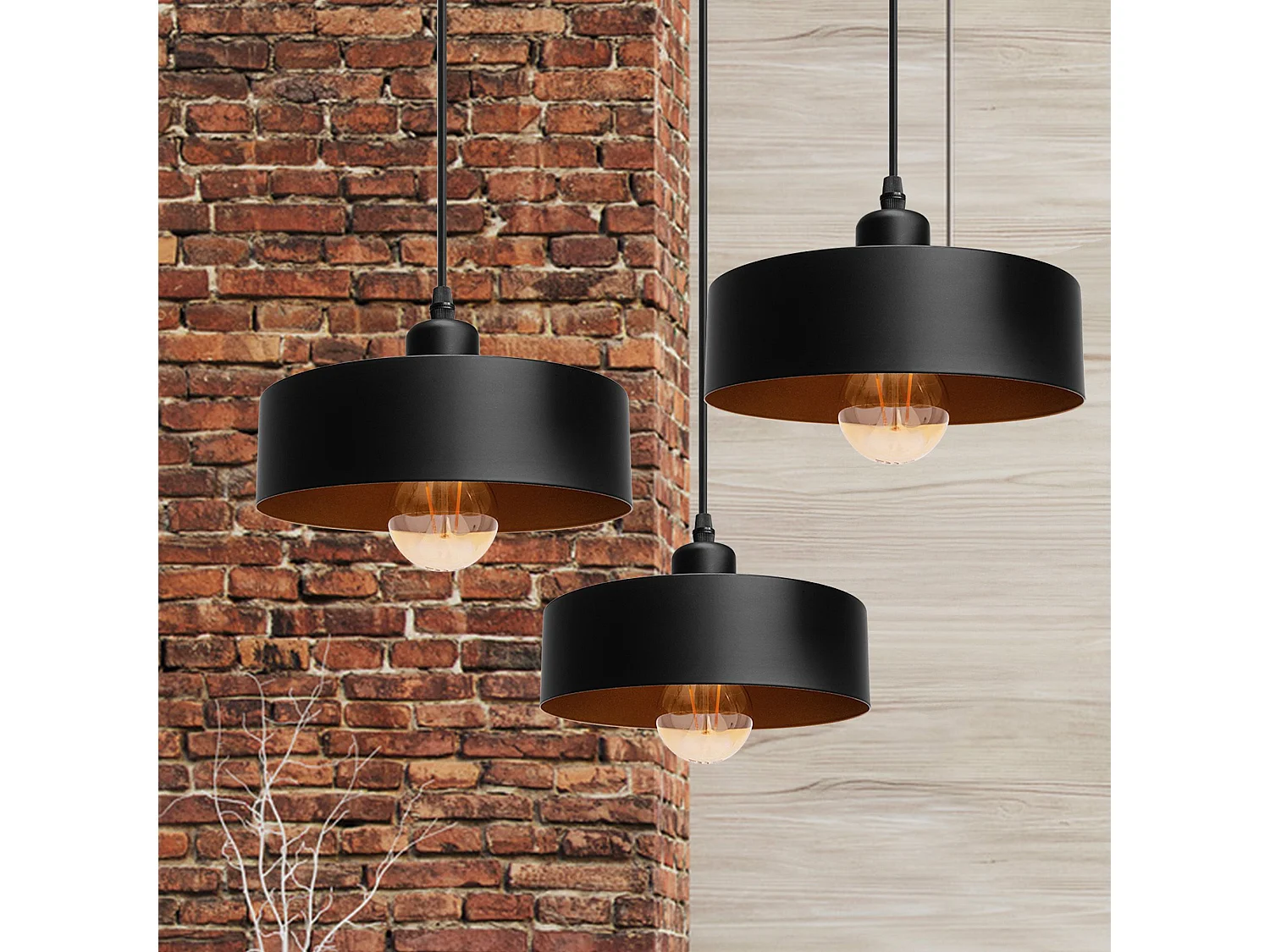 Lampe Suspendue Toolight App1334-3Cp Black