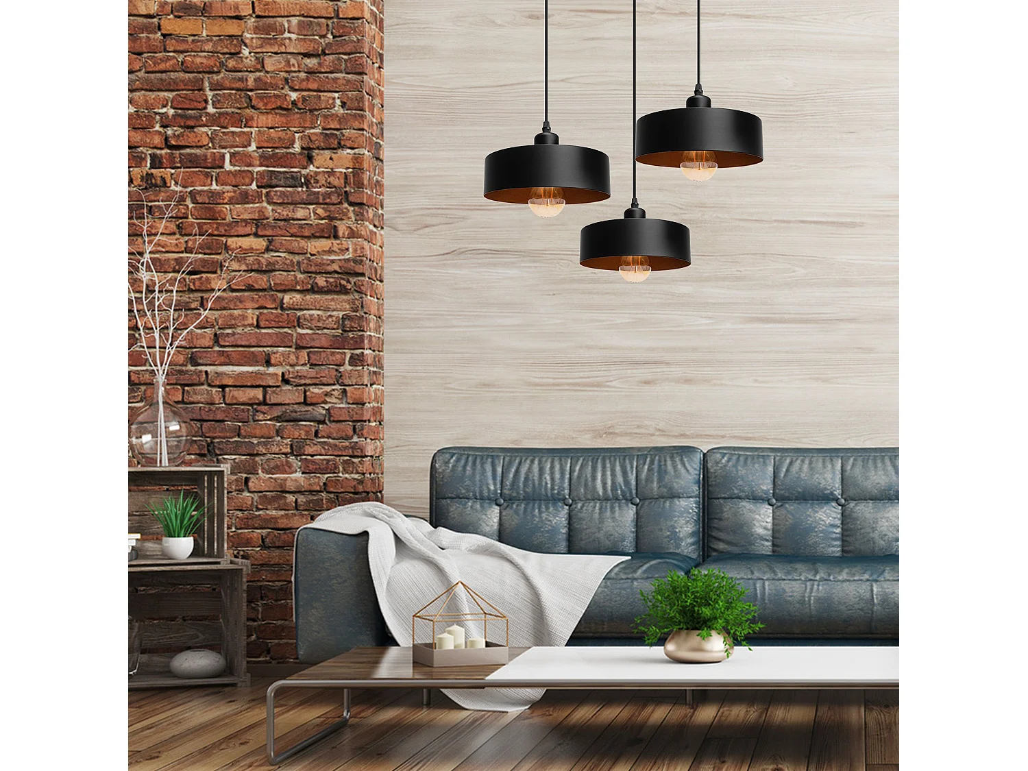 Lampe Suspendue Toolight App1334-3Cp Black