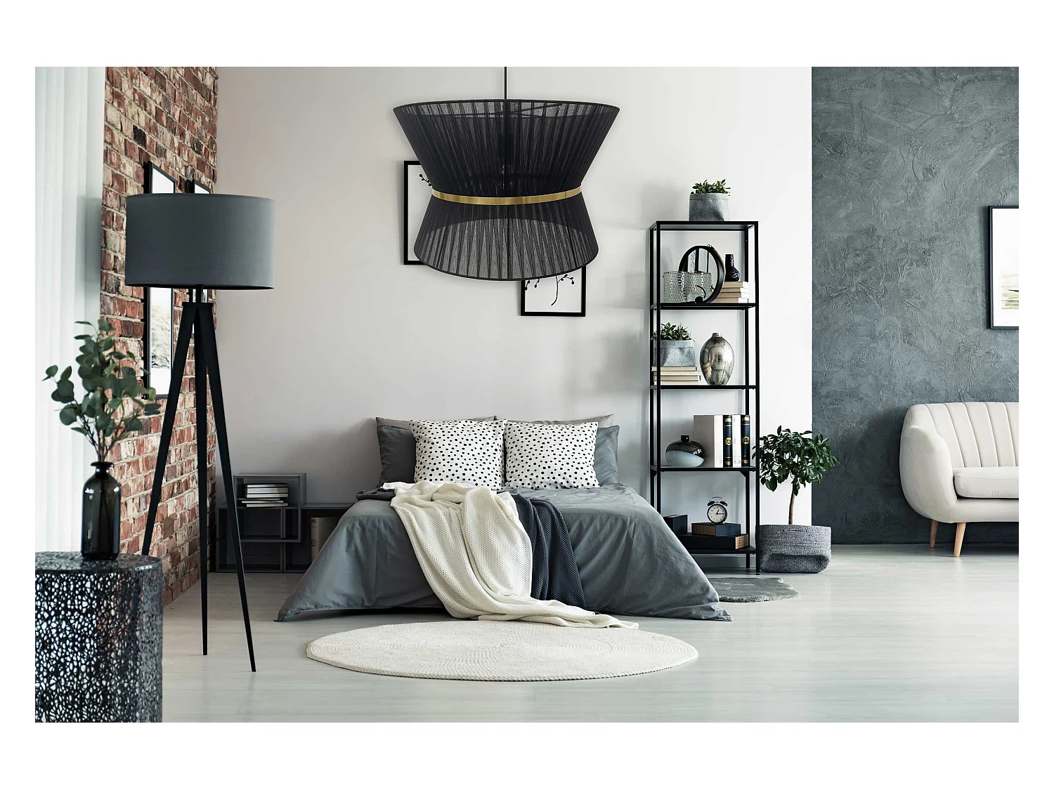 Lampe Suspendue Toolight App1503-1Cp Black