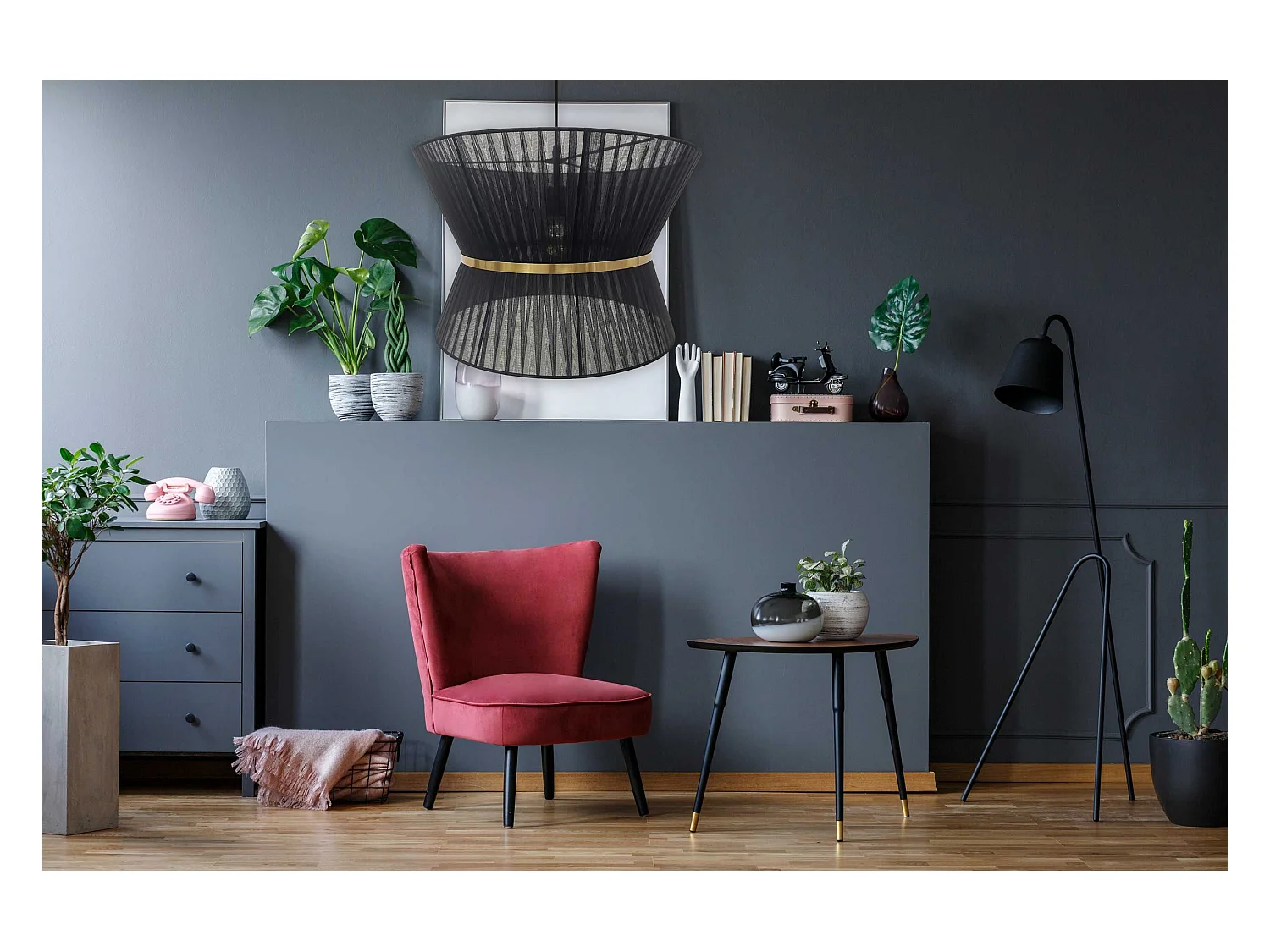 Lampe Suspendue Toolight App1503-1Cp Black