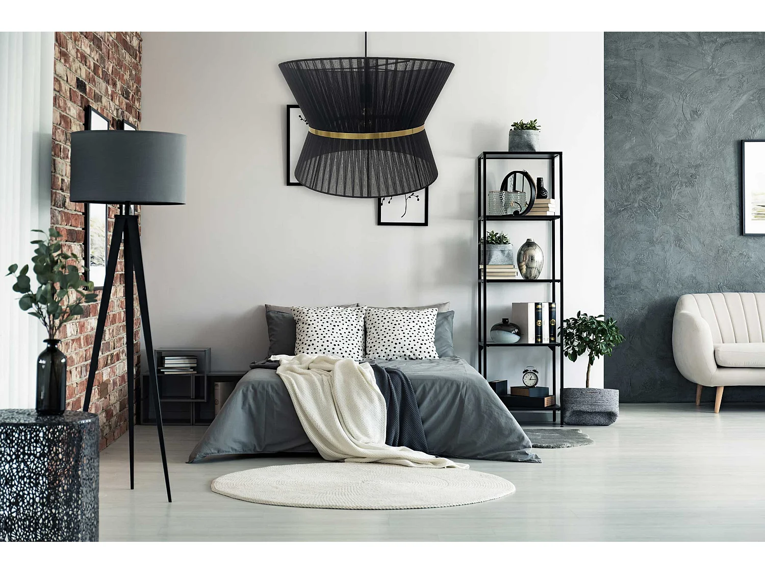 Lampe Suspendue Toolight App1503-1Cp Black