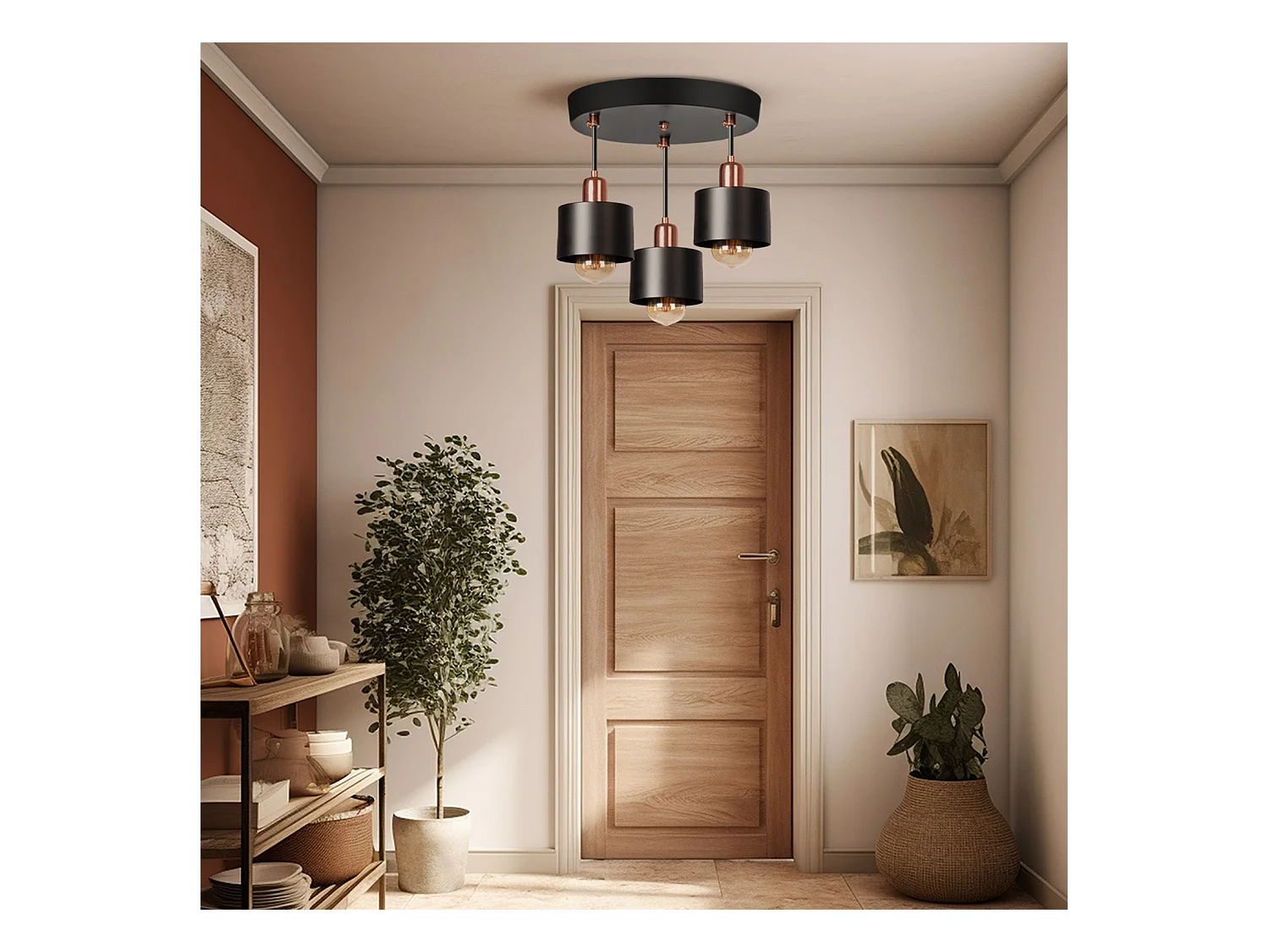 Lampe Suspendue Toolight App003-3Cpr Cali Black