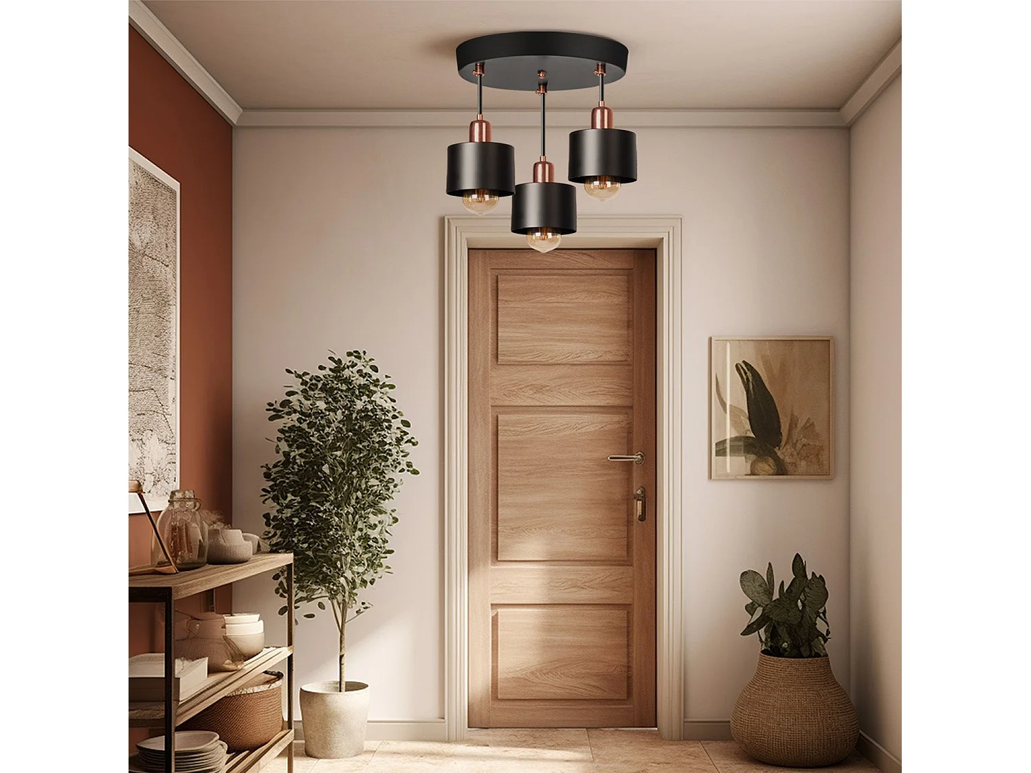 Lampe Suspendue Toolight App003-3Cpr Cali Black