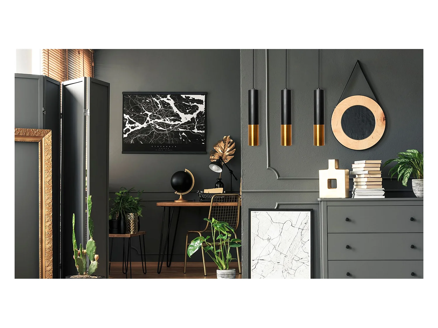 Lampe Suspendue Toolight App469-1Cp Black