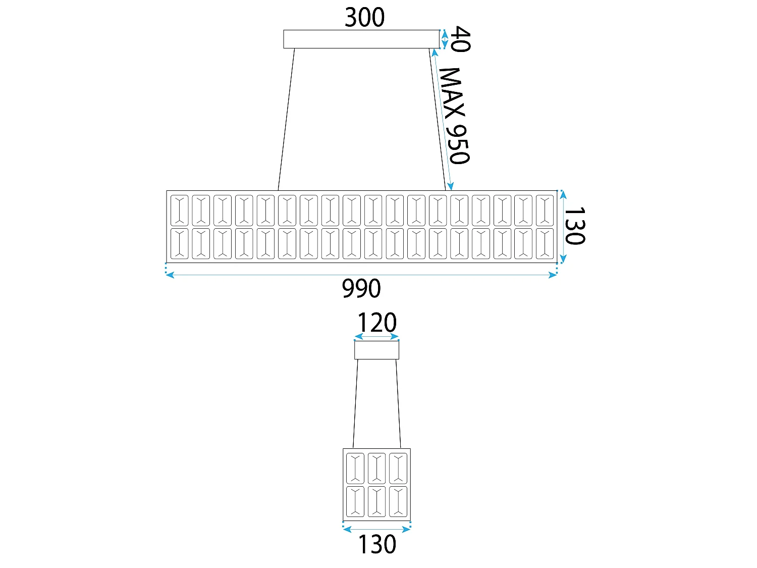 Hanglamp Toolight Led App1566-Cp Gold
