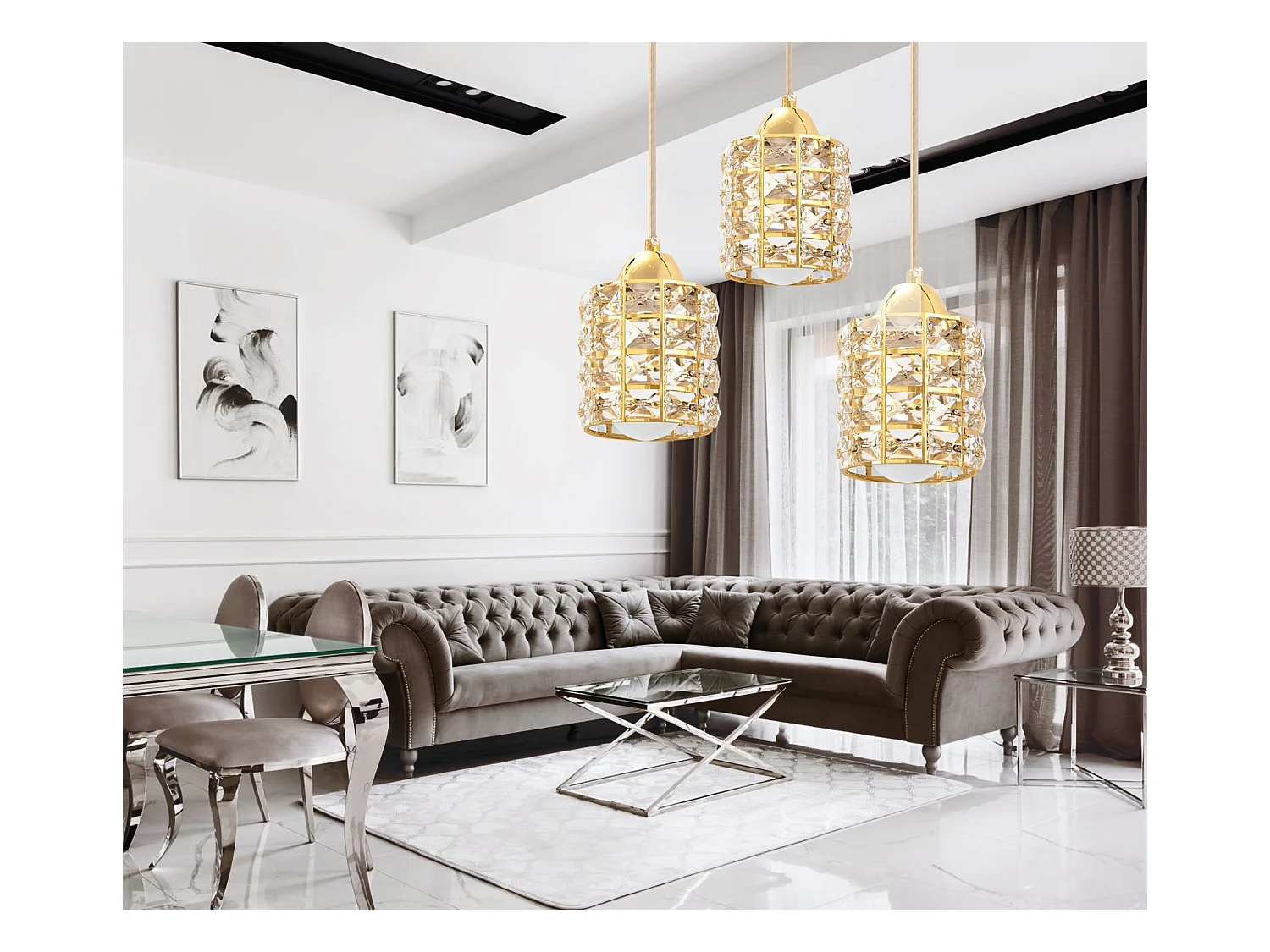 Hanglamp Toolight App726-3Crp Gold