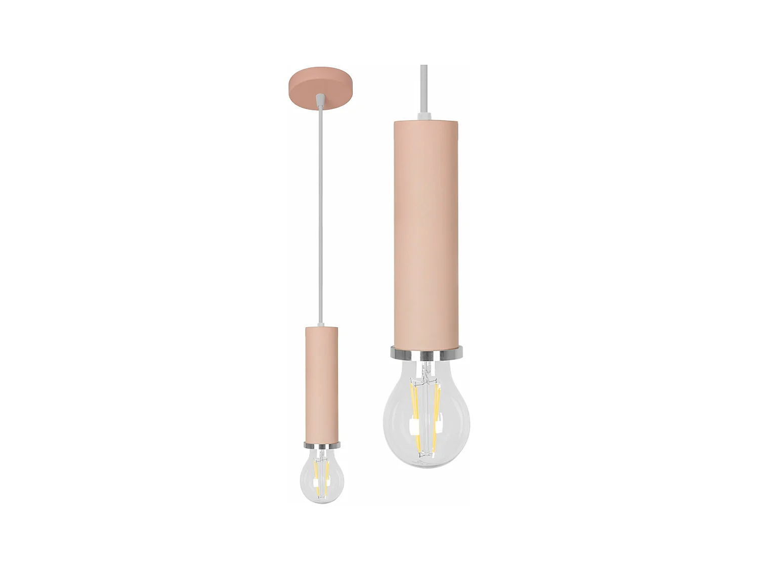 Candeeiro Suspenso Toolight App110-1Cp A Osti Rose Gold