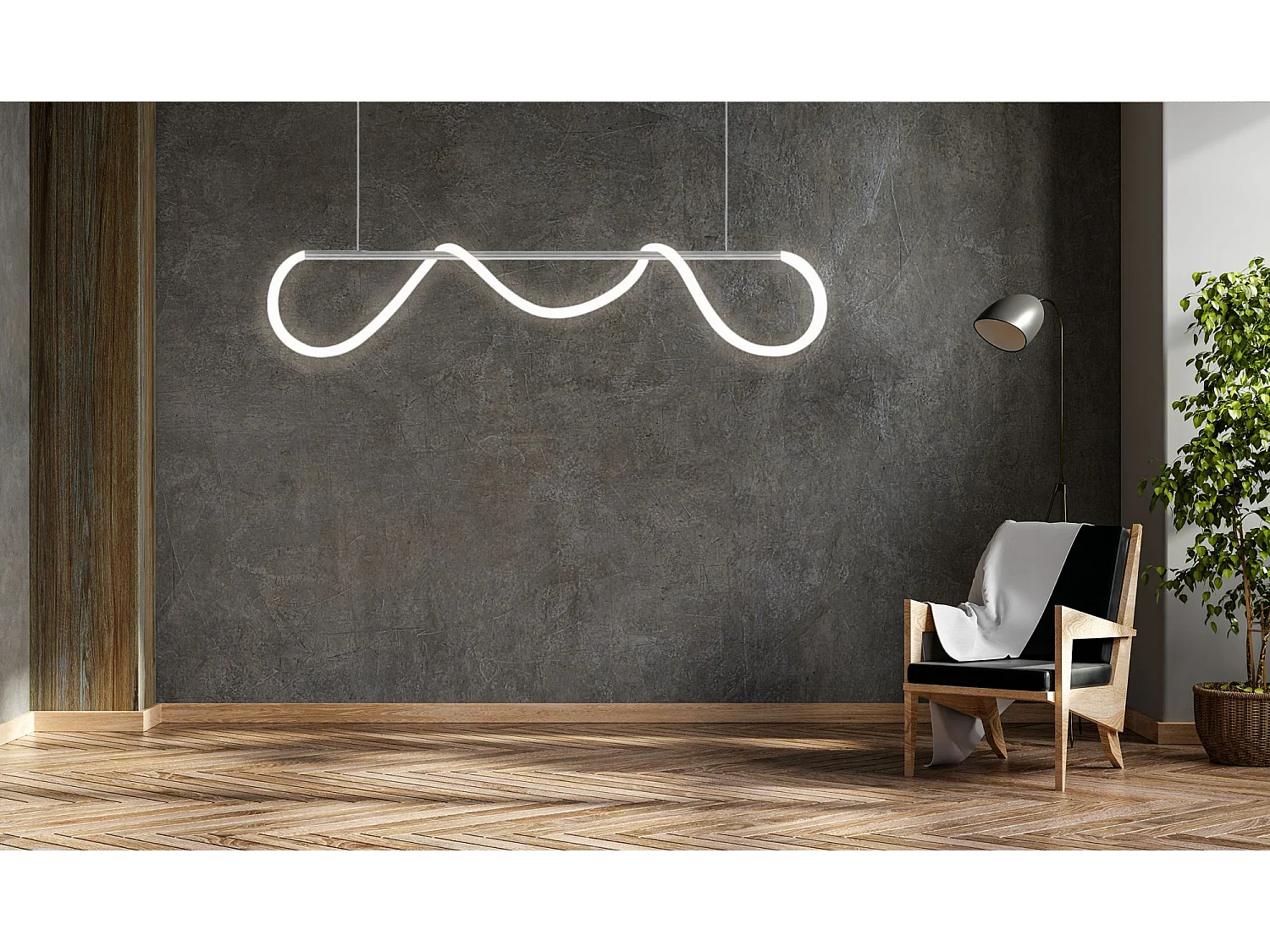 Hanglamp Toolight Led App855-Cp Long Chrome