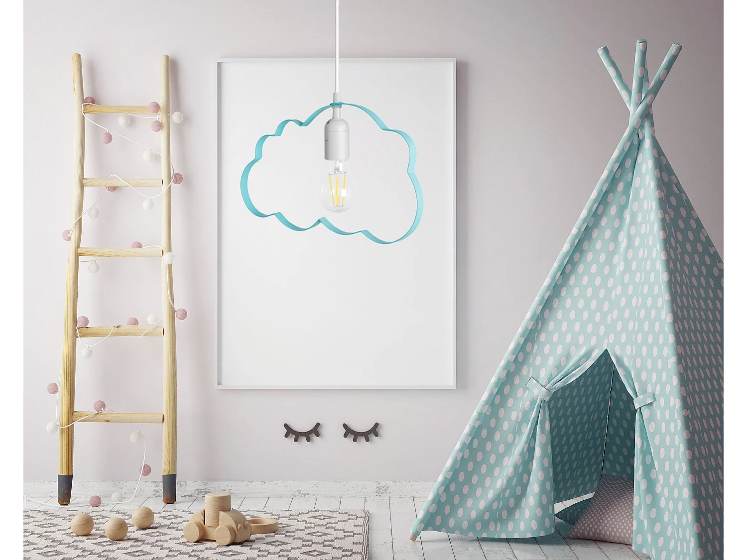 Lampe Suspendue Toolight Lh2077-1 Blue