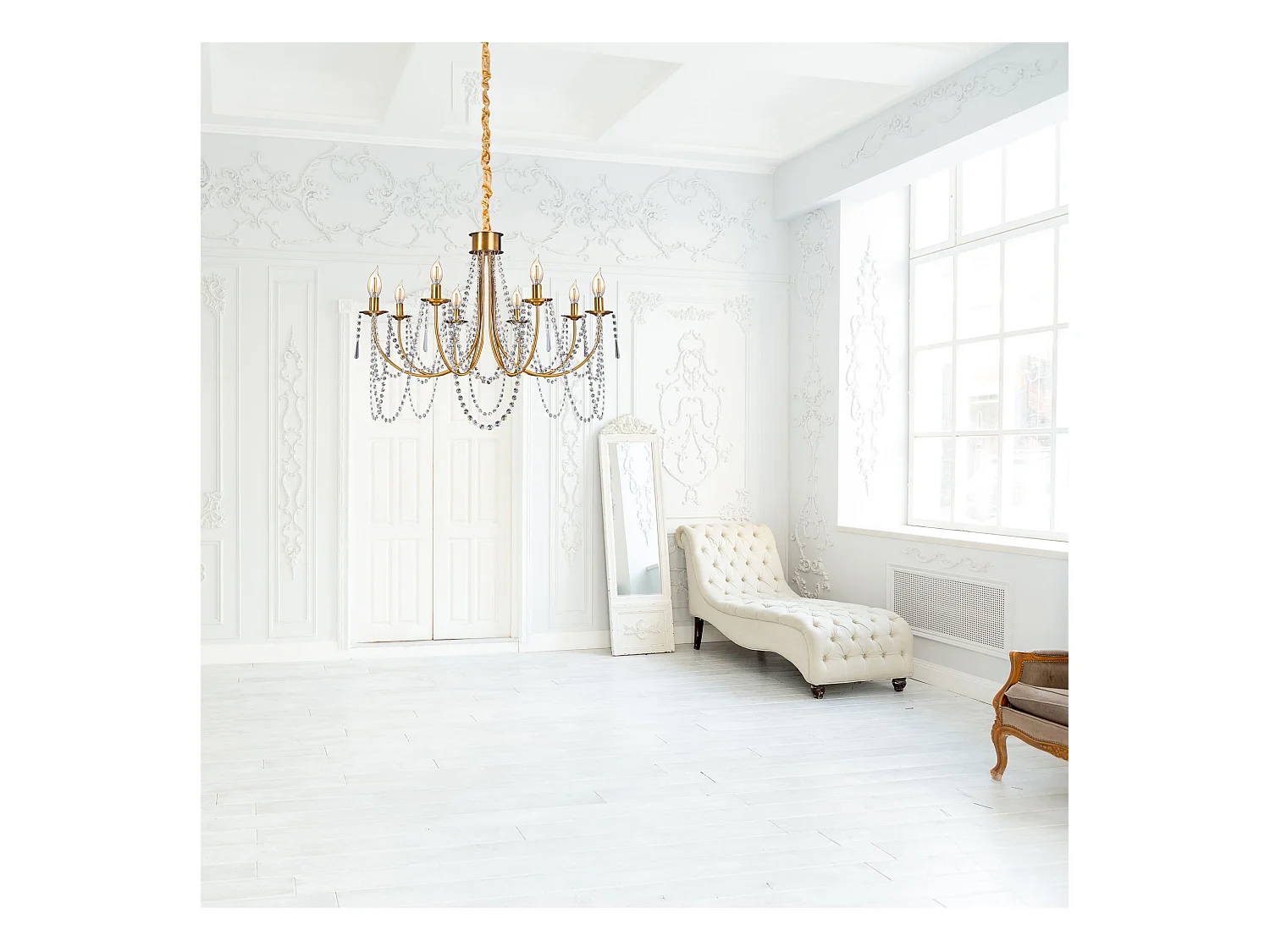 Lampe Suspendue Toolight App765-6Cp Gold