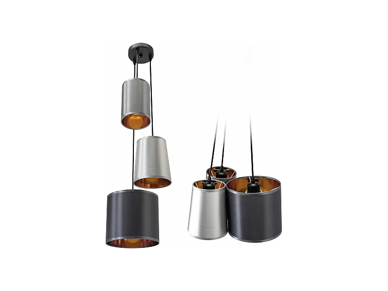 Hängelampe Toolight App971-3Cp Grey Gold