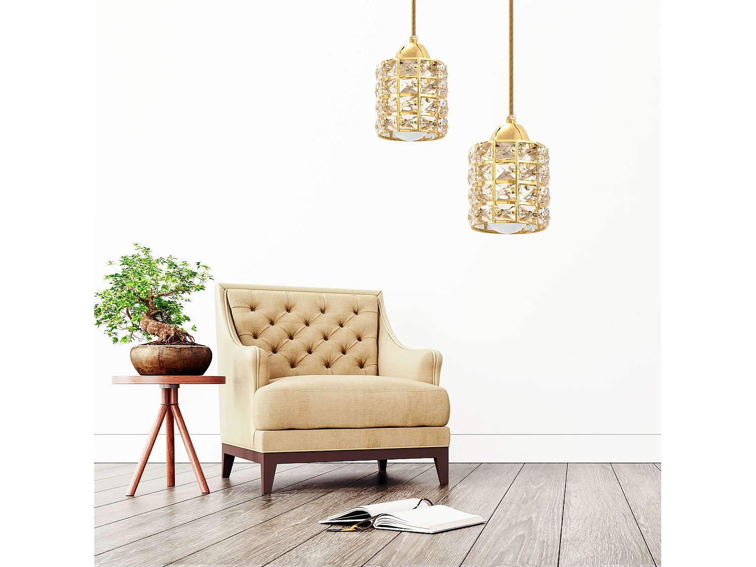 Hanglamp Toolight App724-1Cp Gold