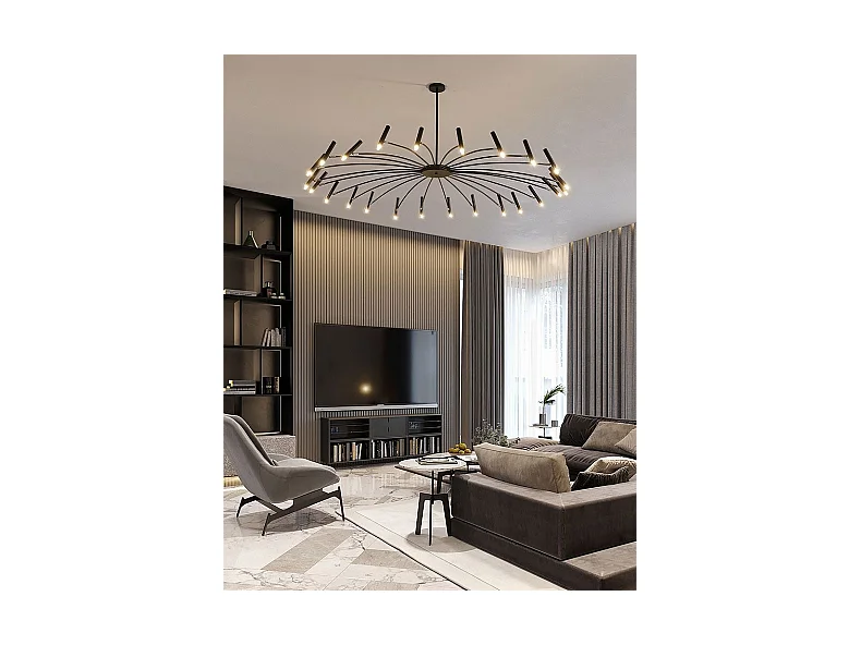 Lampe Suspendue Toolight App1196-15Cp Black