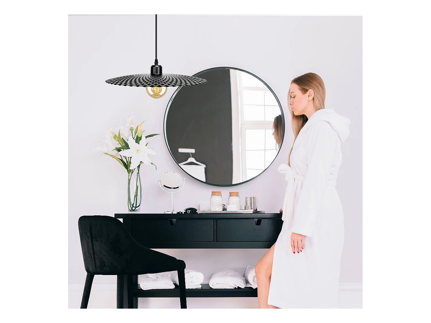 Lampe Suspendue Toolight App1289-1Cp Black