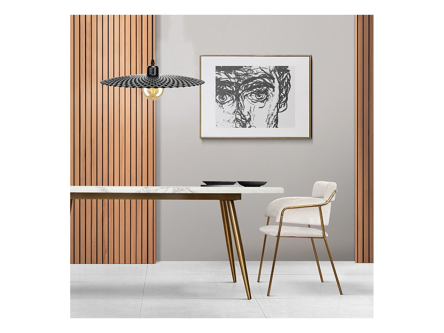 Lampe Suspendue Toolight App1289-1Cp Black