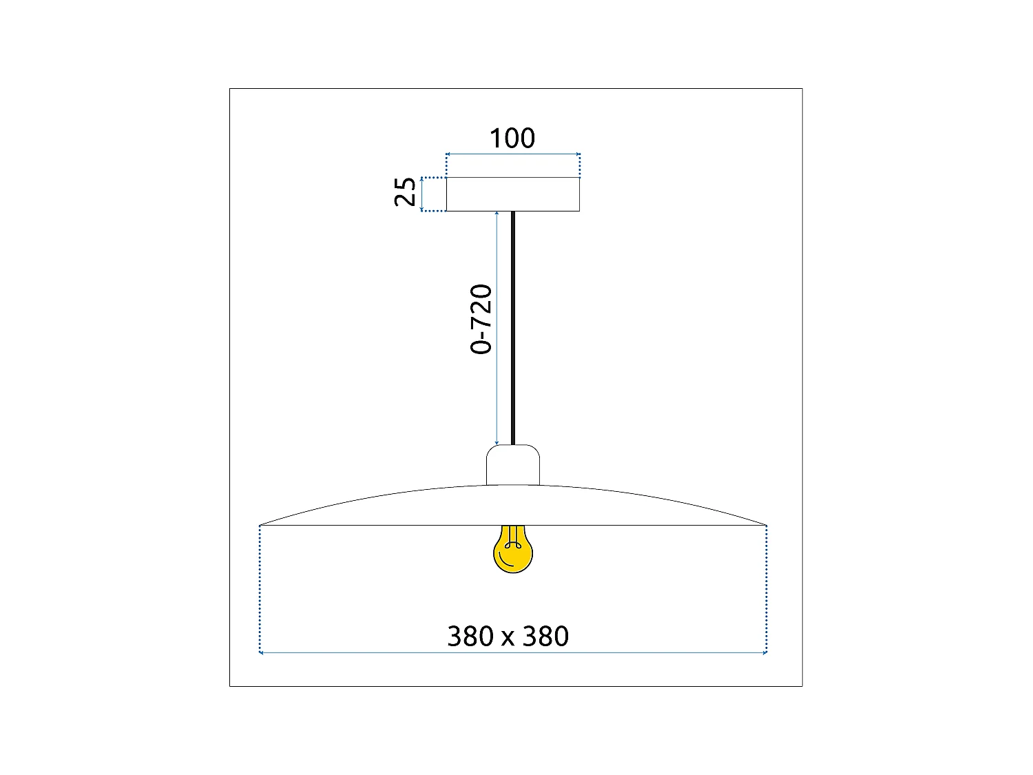 Lampe Suspendue Toolight App1289-1Cp Black