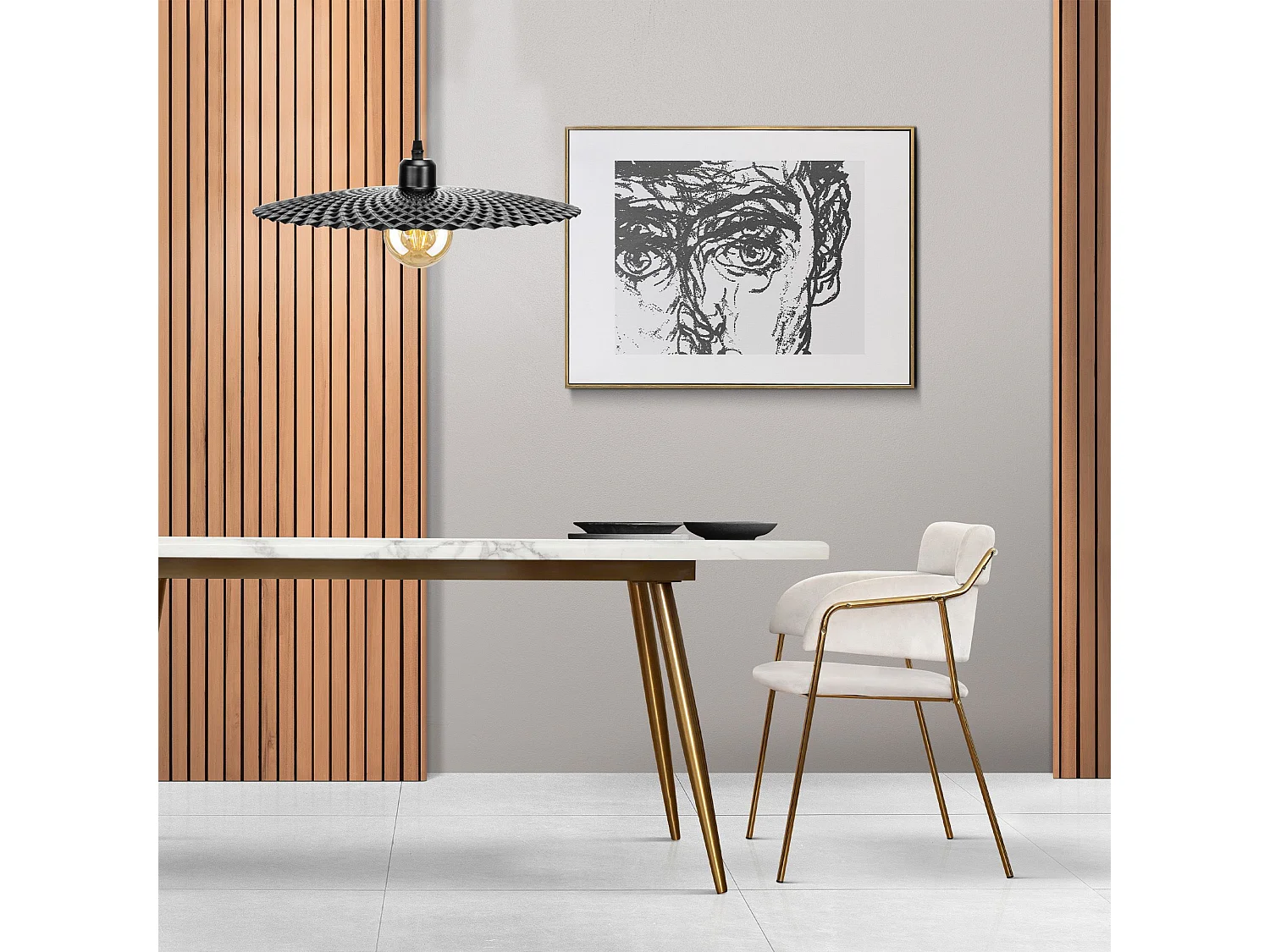 Lampe Suspendue Toolight App1289-1Cp Black