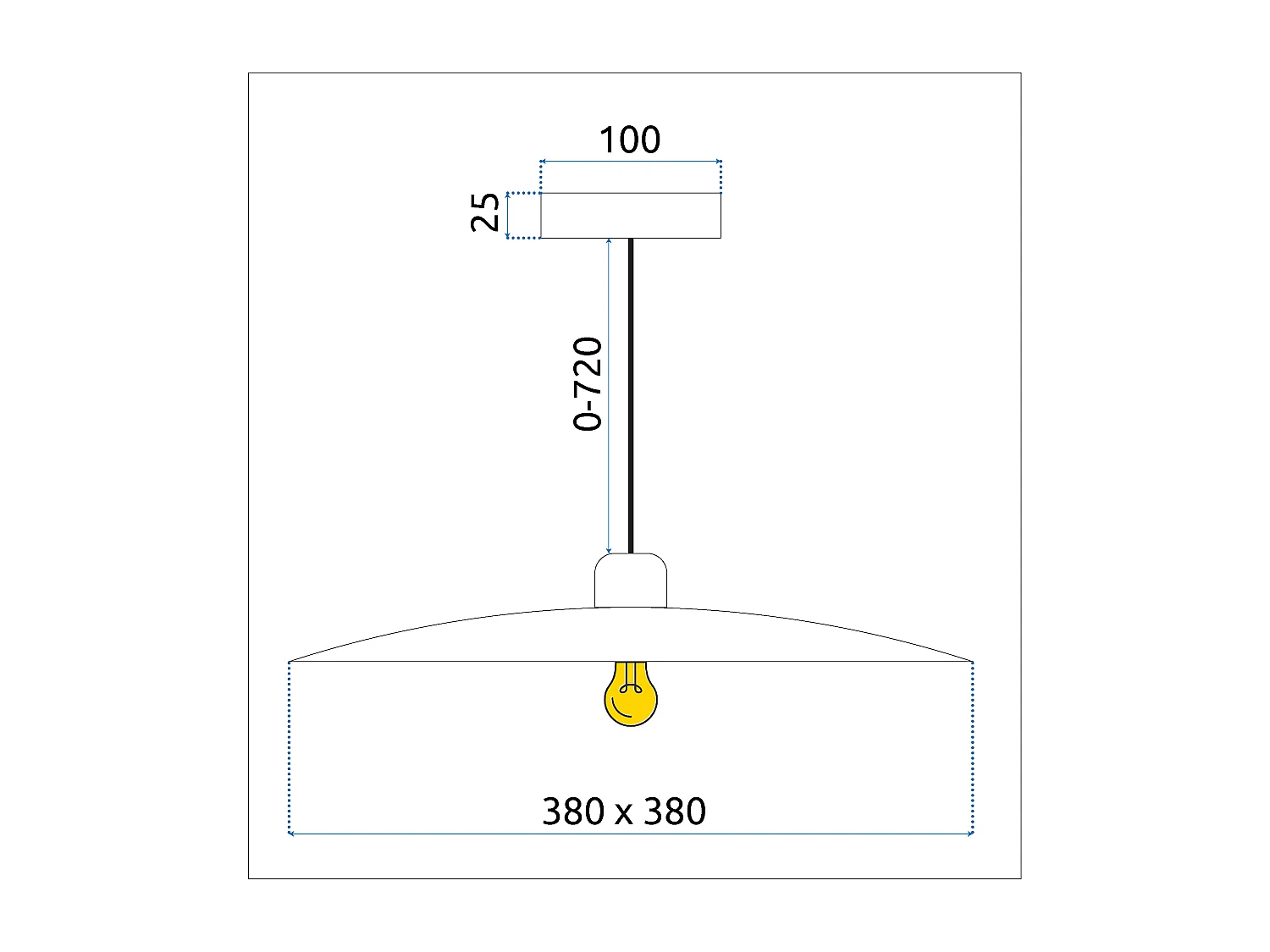 Lampe Suspendue Toolight App1289-1Cp Black