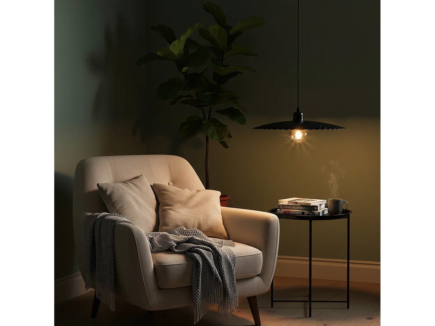 Lampe Suspendue Toolight App1289-1Cp Black