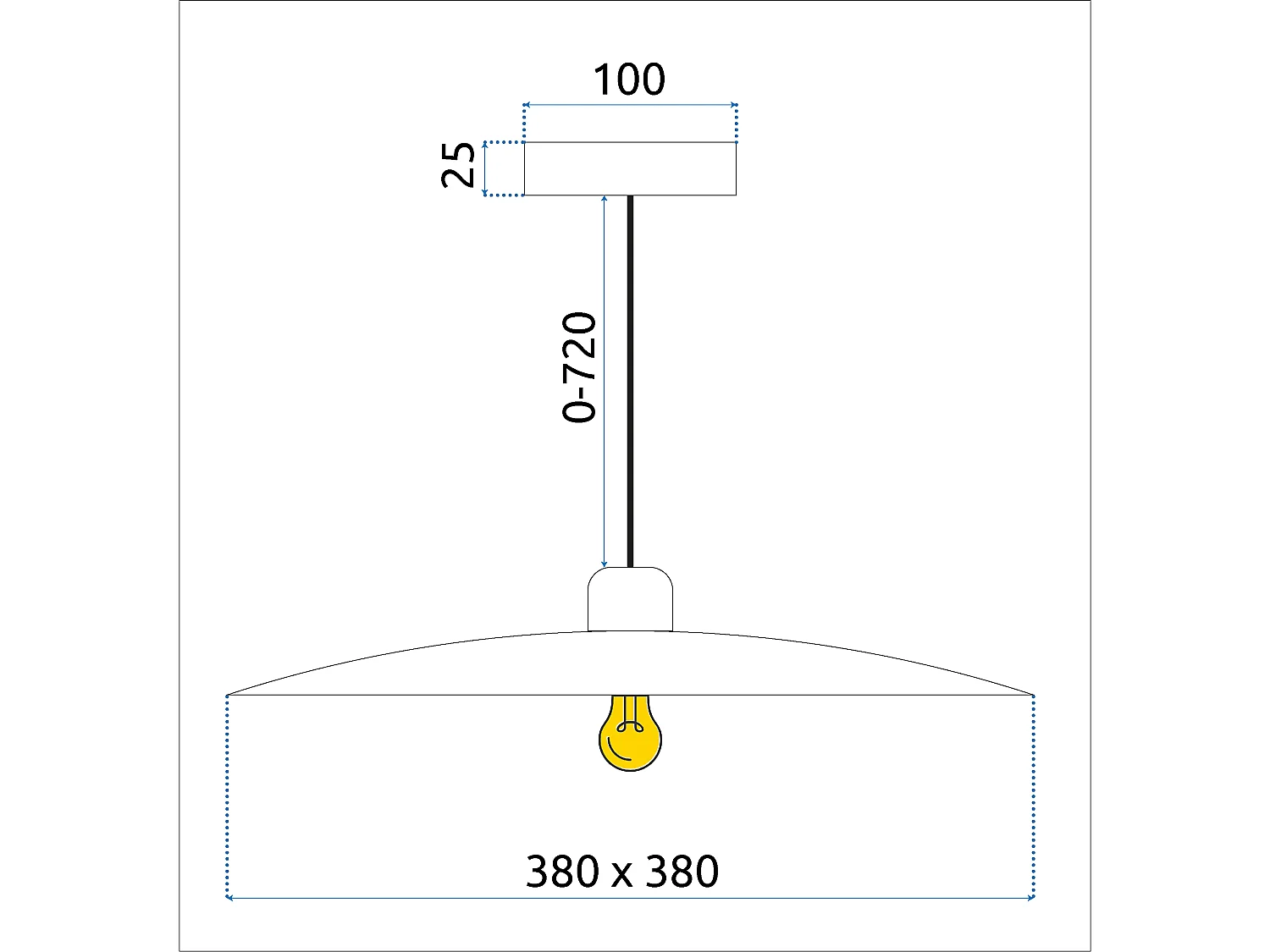 Lampe Suspendue Toolight App1289-1Cp Black