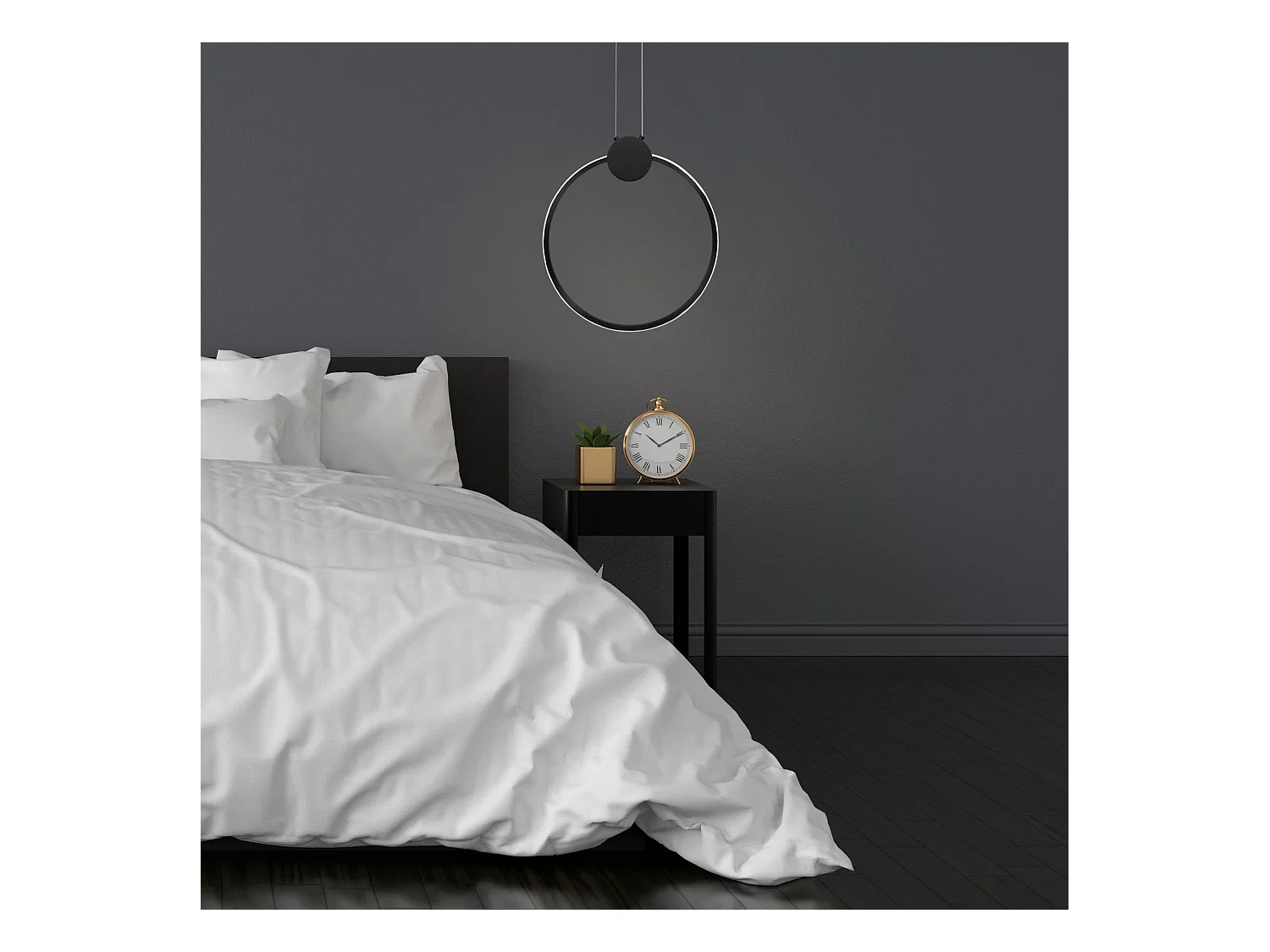 Lampe Suspendue Toolight Led App1398-Cp 50Cm Black