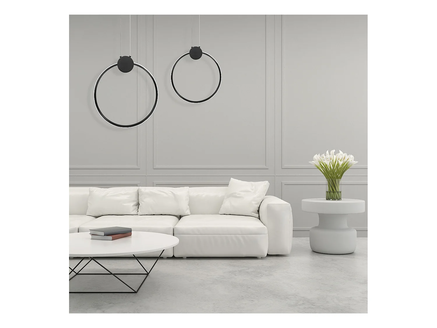 Lampe Suspendue Toolight Led App1398-Cp 50Cm Black