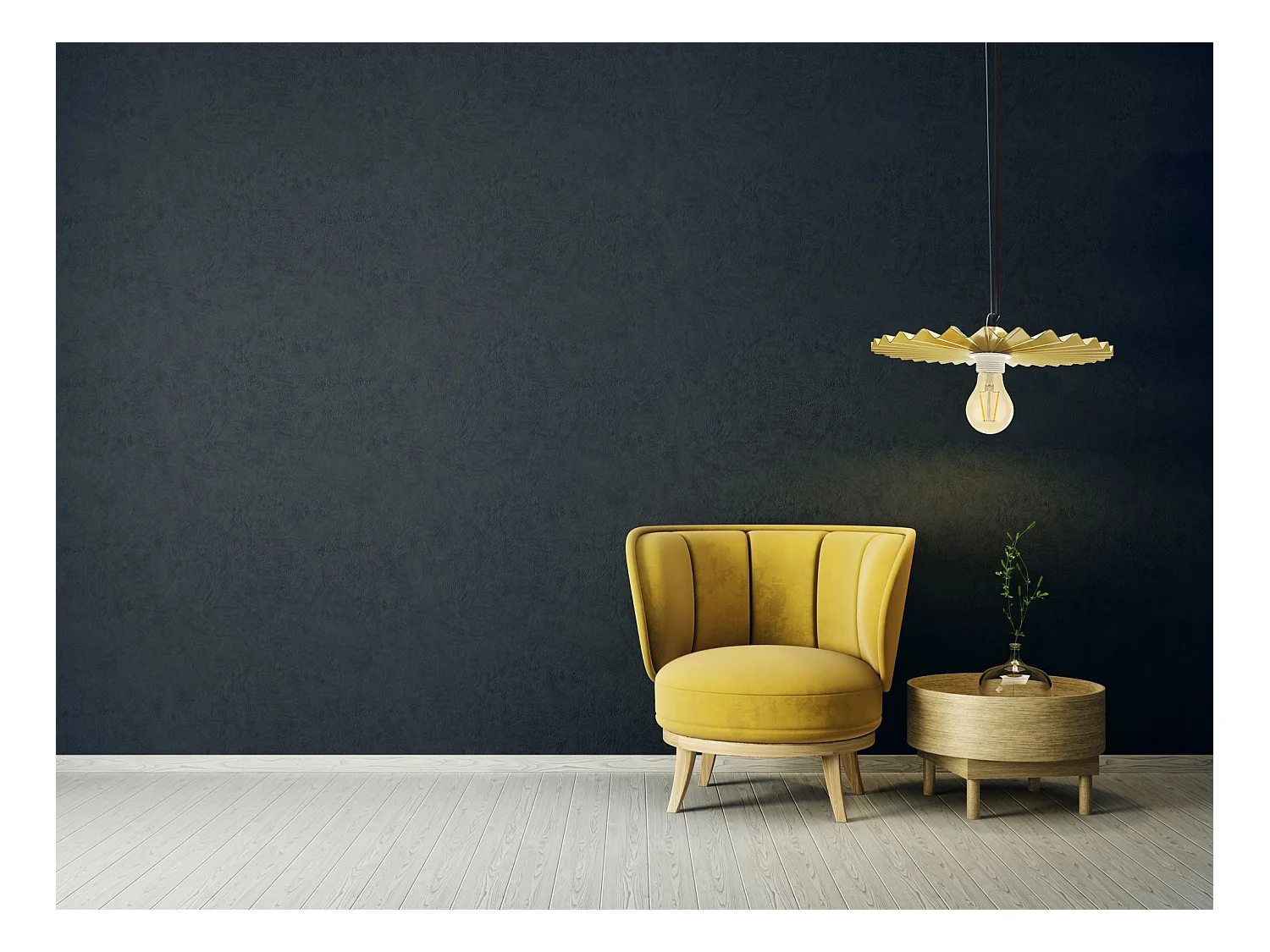 Lampe Suspendue Toolight App1453-1Cp 30Cm Gold