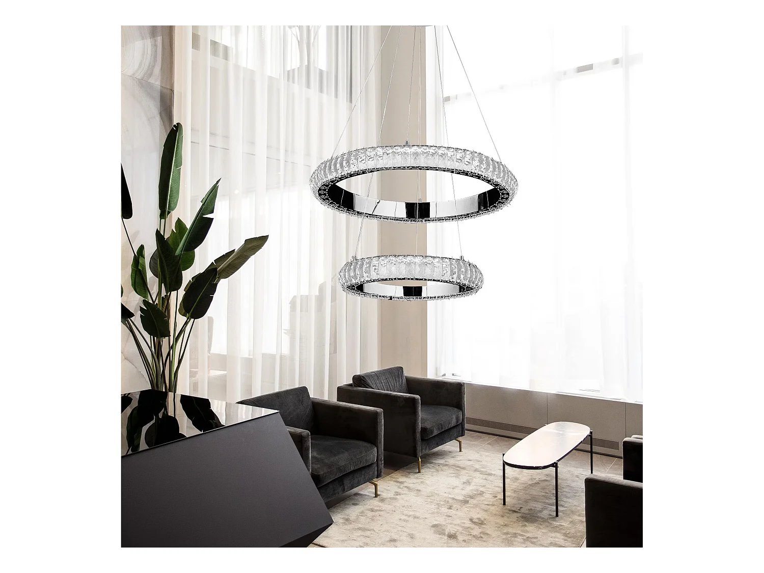 Lampe Suspendue Toolight G044-2C Cp Chrome