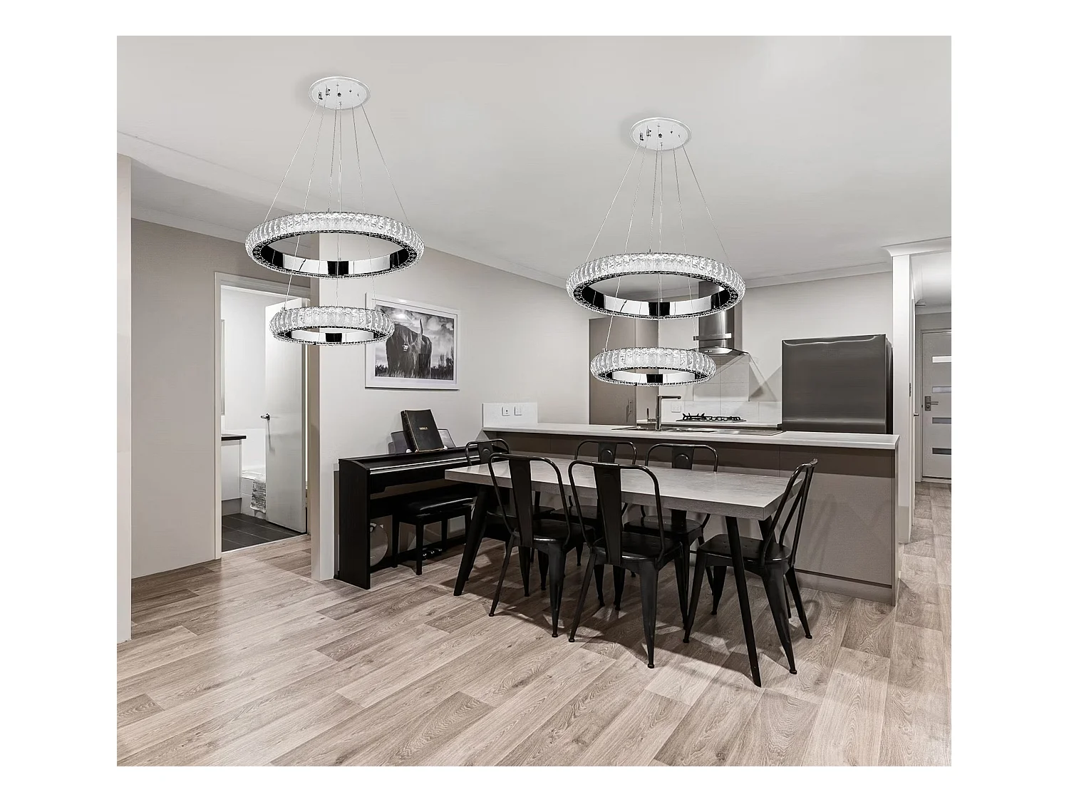 Lampe Suspendue Toolight G044-2C Cp Chrome