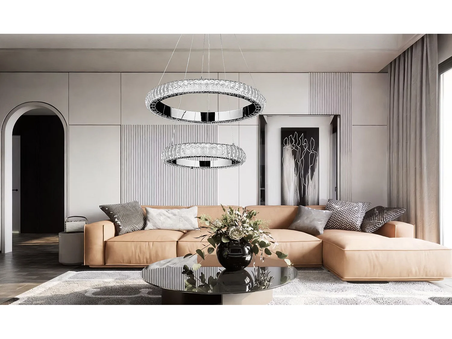 Lampe Suspendue Toolight G044-2C Cp Chrome