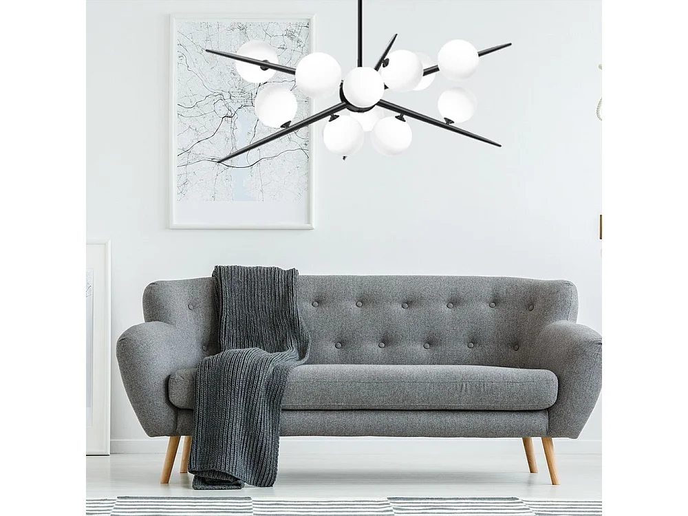 Candeeiro Suspenso Toolight App999-12Cp Black